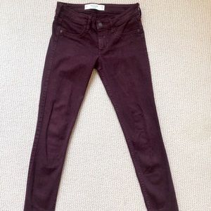 Abercrombie and Fitch Maroon Pants